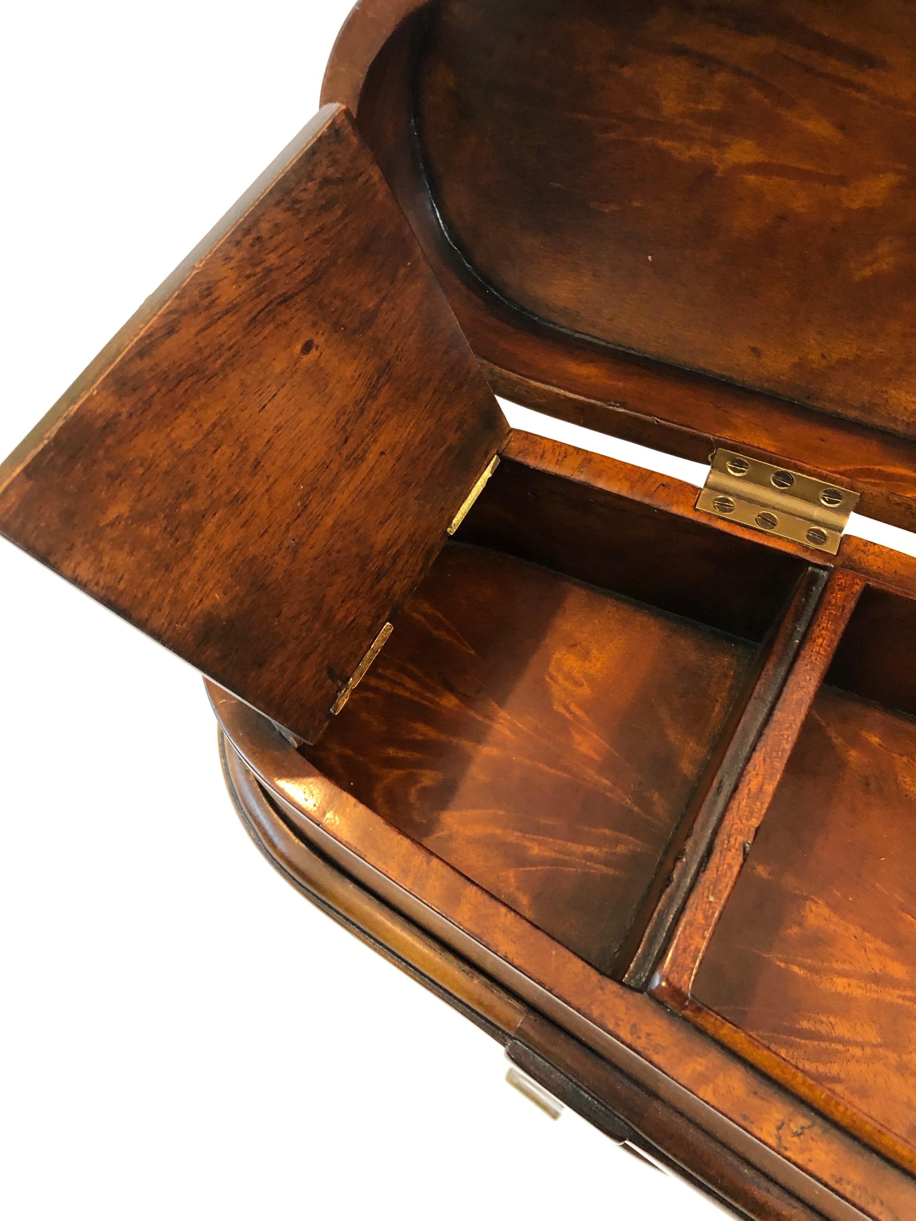 Extraordinary Violin Shaped Burlwood End Table 5