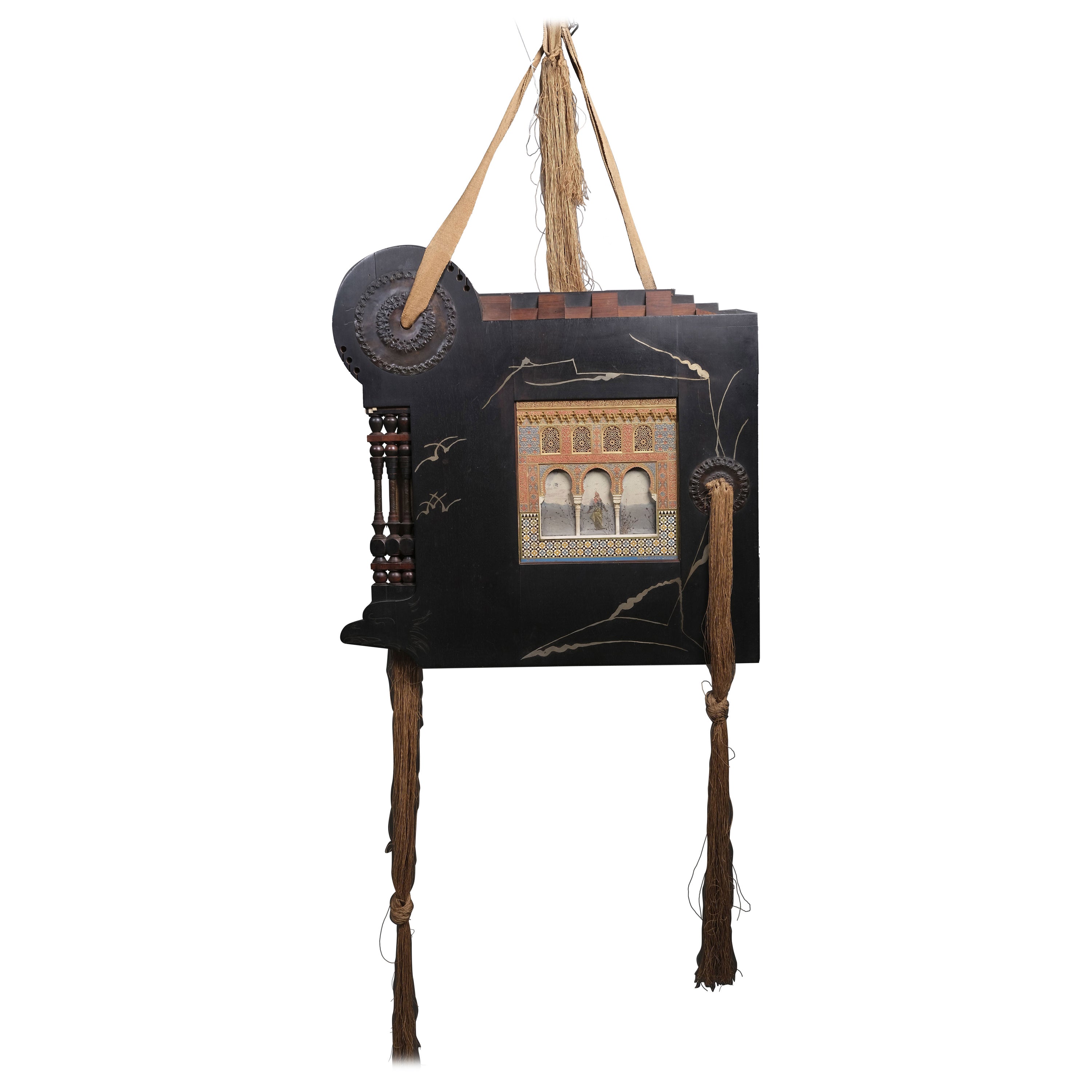 Extraordinary Wall Panel by Carlo Bugatti, Milan Ca. 1900