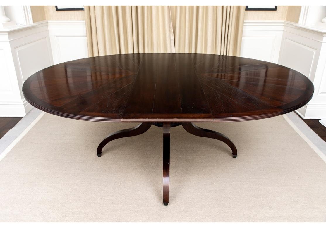 Extraordinary Walnut Pedestal Table from John Rosselli 4