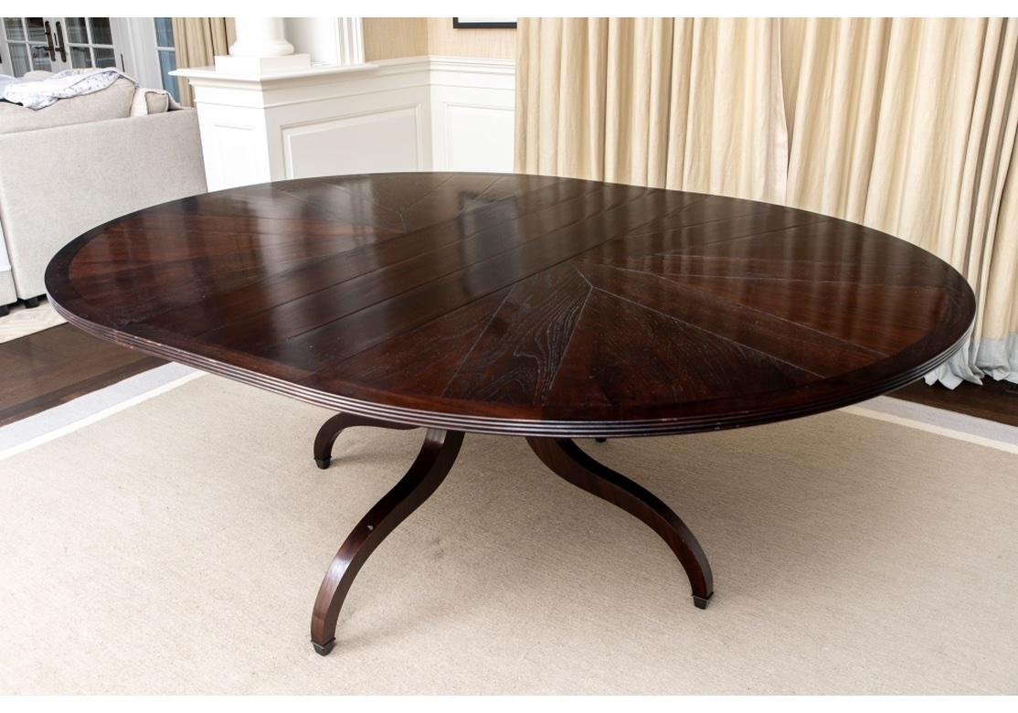 Extraordinary Walnut Pedestal Table from John Rosselli 5