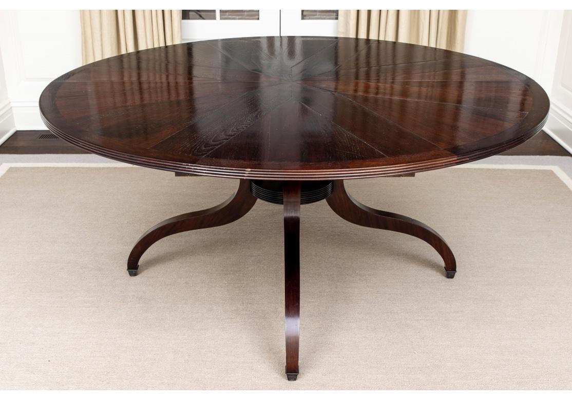 Extraordinary Walnut Pedestal Table from John Rosselli 11