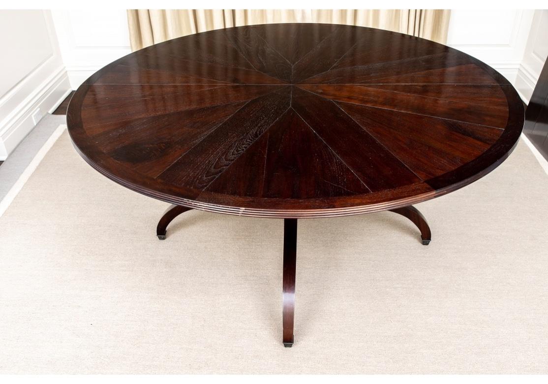 Mid-Century Modern Extraordinary Walnut Pedestal Table from John Rosselli
