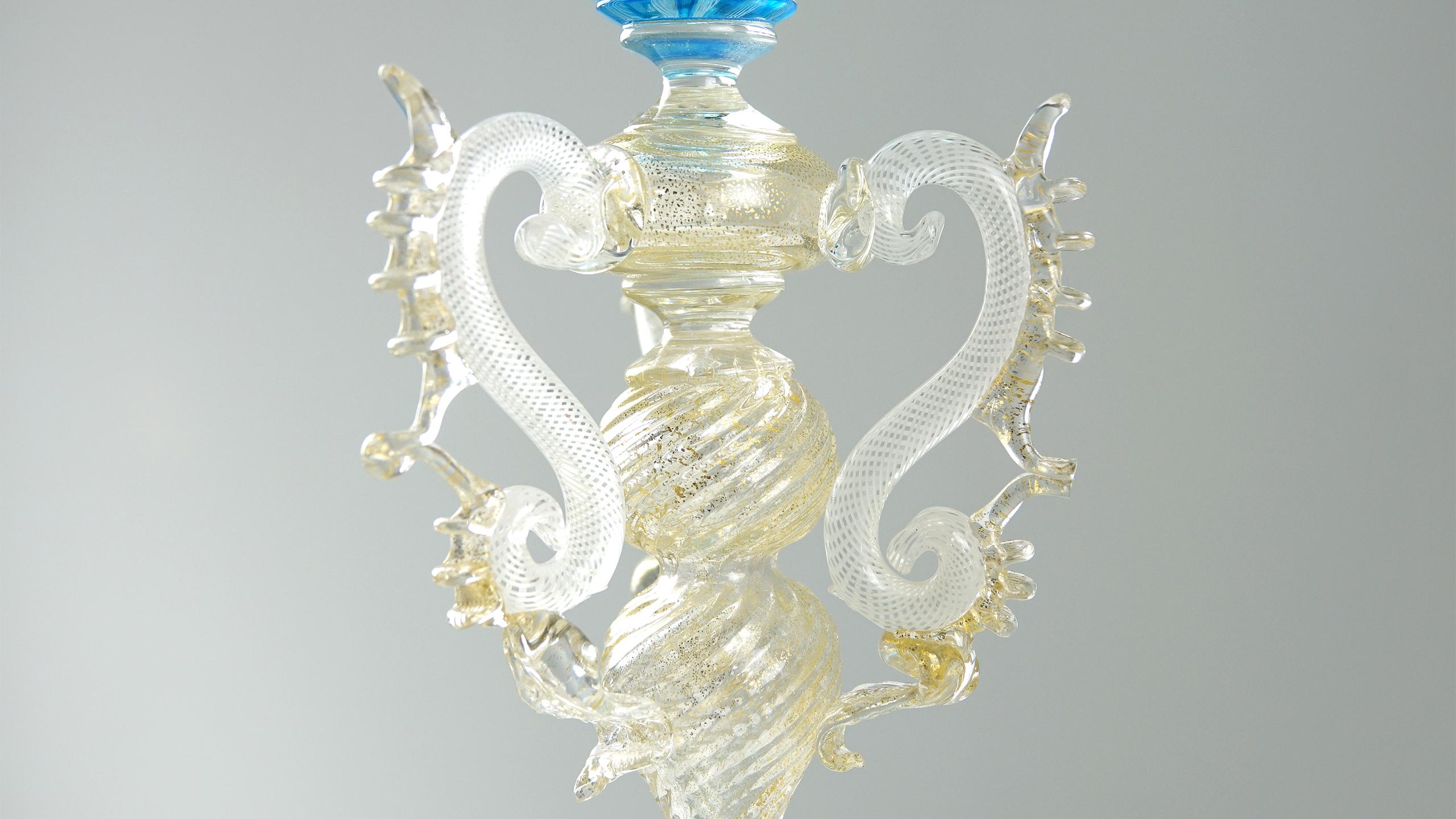Extraordinary wonderful giant Venetian collector's glass of Barovier e Toso.

The measures are: Diameter 12 cm and height 28.2 cm.