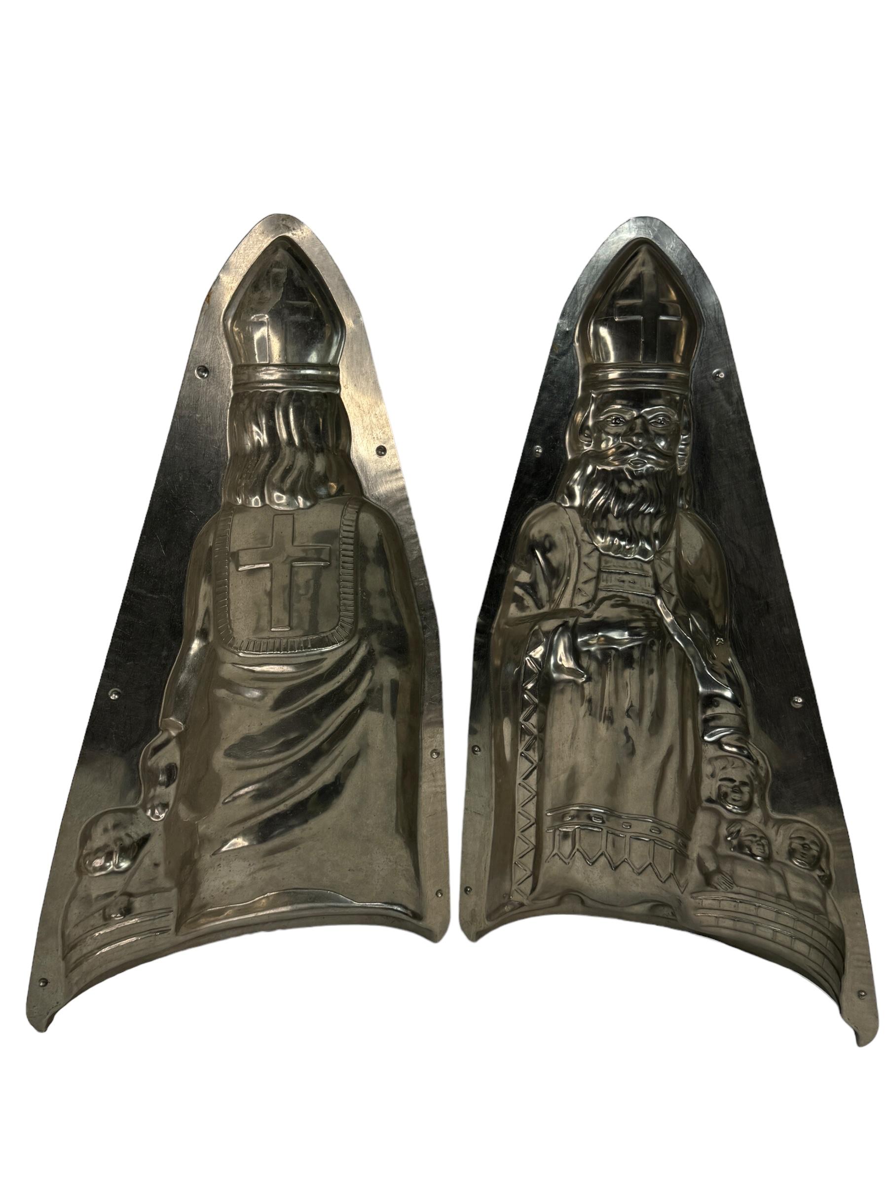 Metal Extraordinary XXL St. Nicholas Santa Claus Christmas Chocolate Mold European