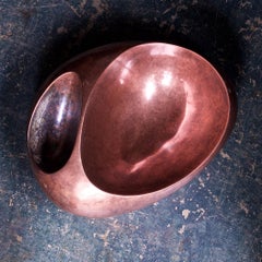 Vintage Fantastic Orb Centerpiece Bowl Copper Table Sculpture Alien Jensen