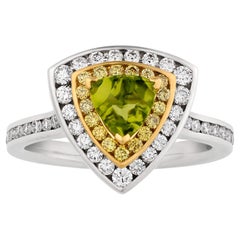 Anillo de peridoto extraterrestre, 0,99 quilates
