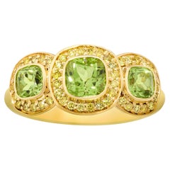 Extraterrestrial Peridot Ring, 1.59 Carats