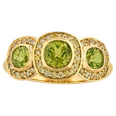 Extraterrestrial Peridot Ring, 1.64 Carats