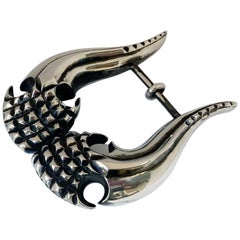 Extravagant and Powerful Signature Belt Buckle in Sterling by Sueños Zurich