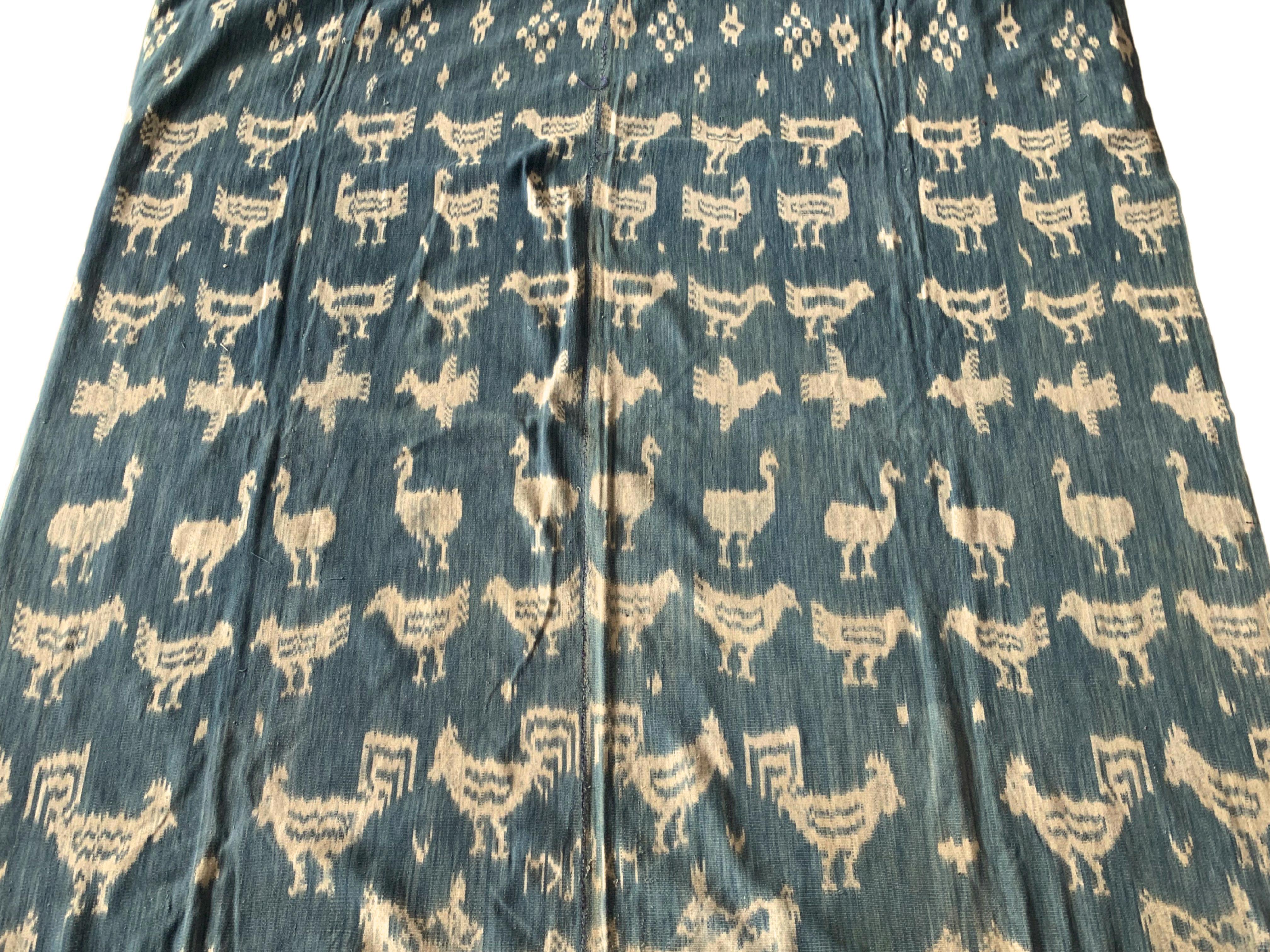 Indonesian Extravagant and very long Ikat Textile from Sumba Island, Indonesia