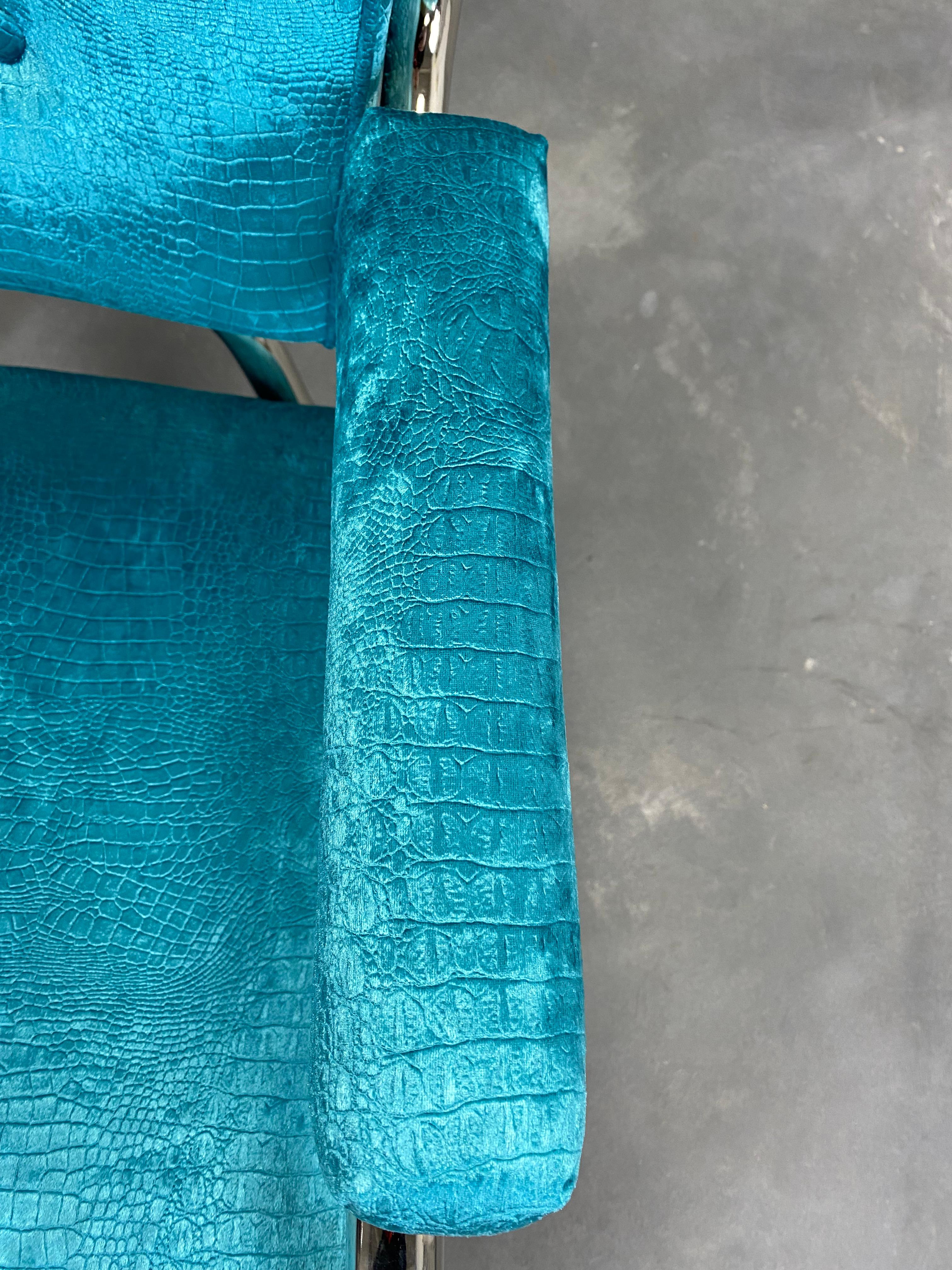 Stravaganti poltrone cromate Bauhaus in vendita 3