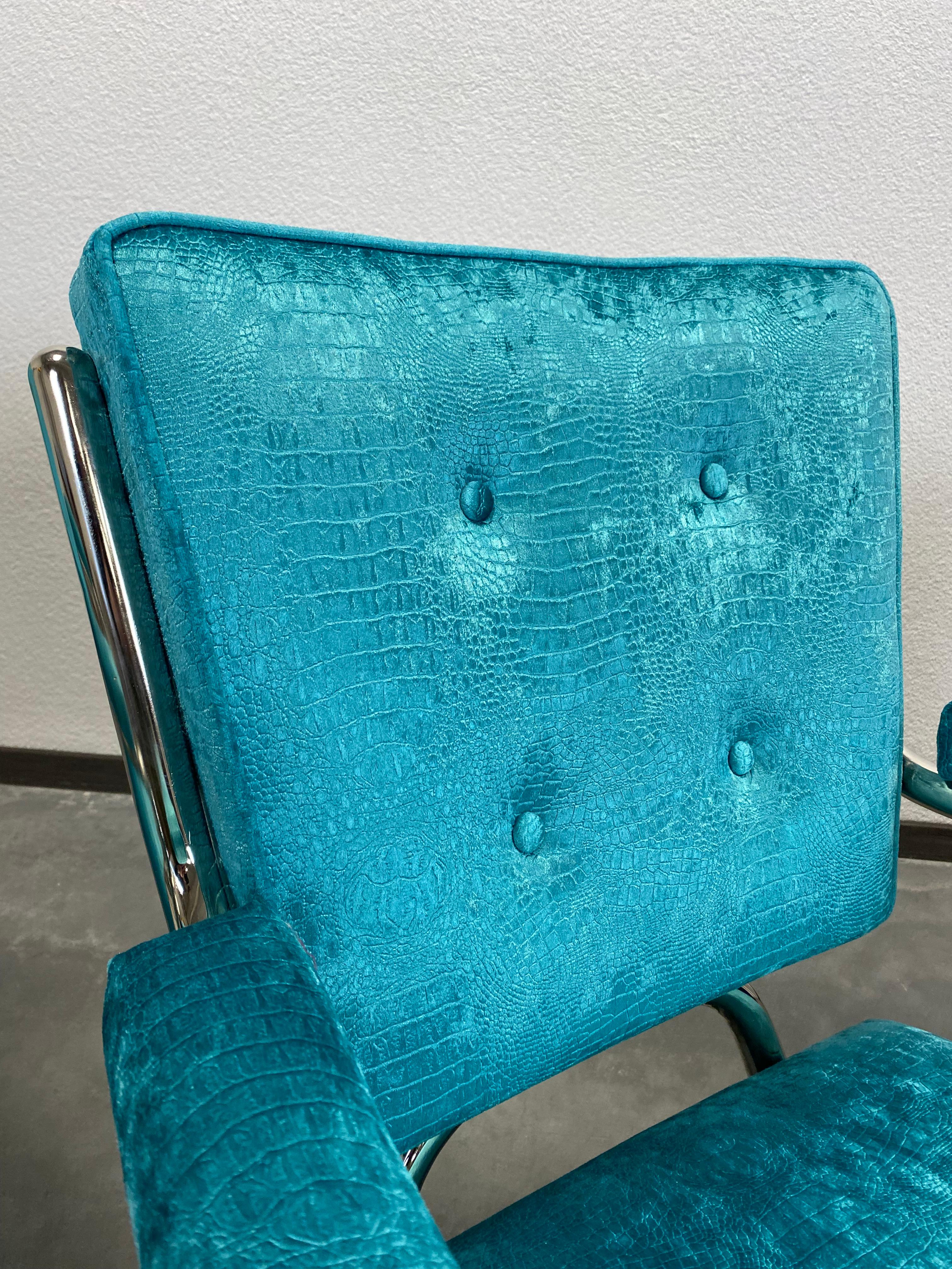 Extravagante Bauhaus-Sessel aus Chrom im Angebot 4