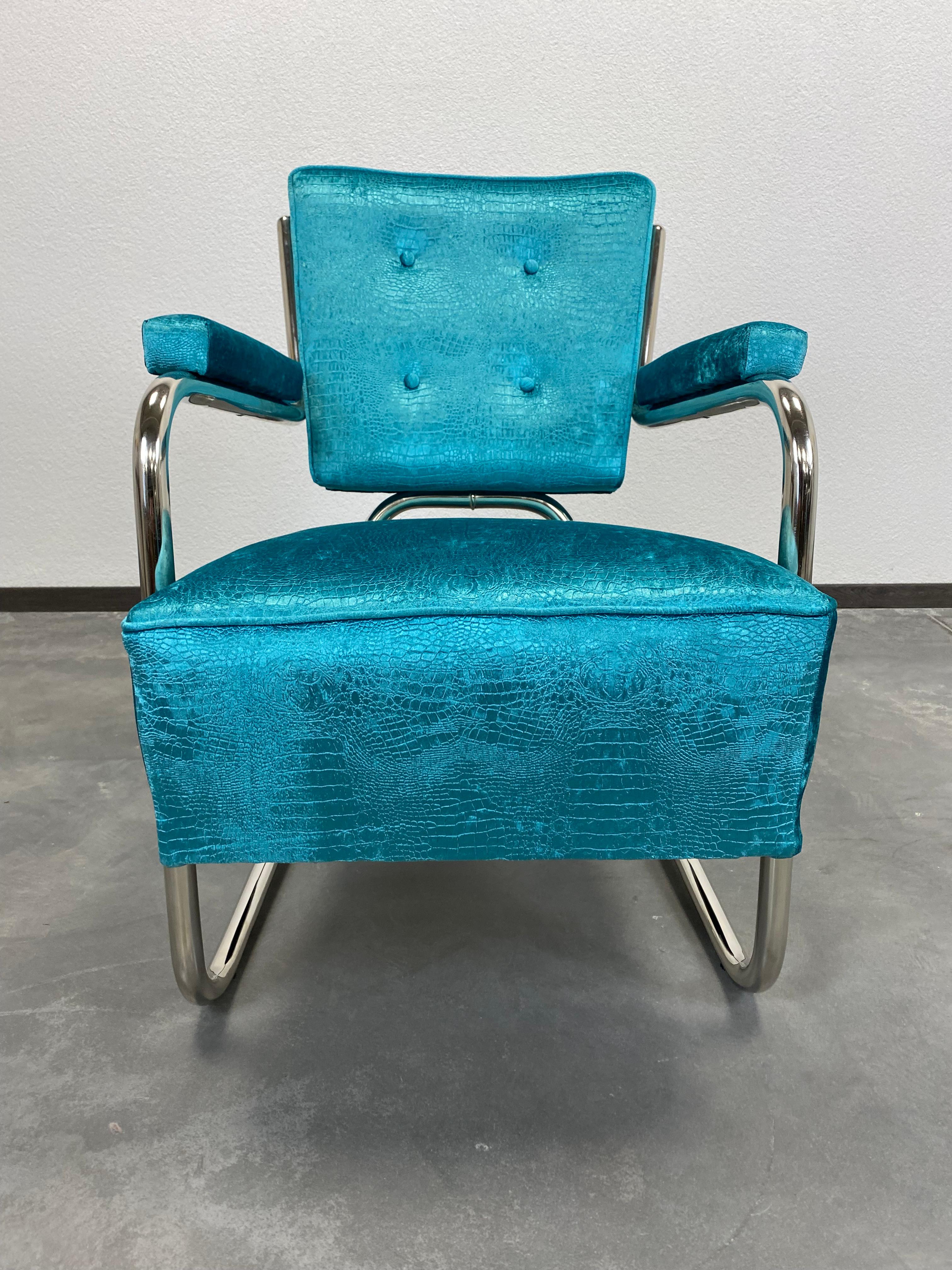 Extravagante Bauhaus-Sessel aus Chrom im Zustand „Hervorragend“ im Angebot in Banská Štiavnica, SK