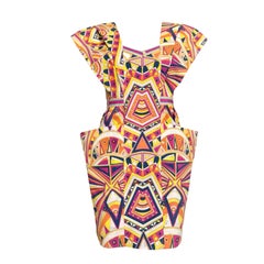 EXTRAVAGANT Emilio Pucci S/S 2009 Kaleidoscope Sculptural Shift Dress 40