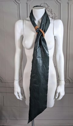 Extravagant Glazed Leather Sash Belt