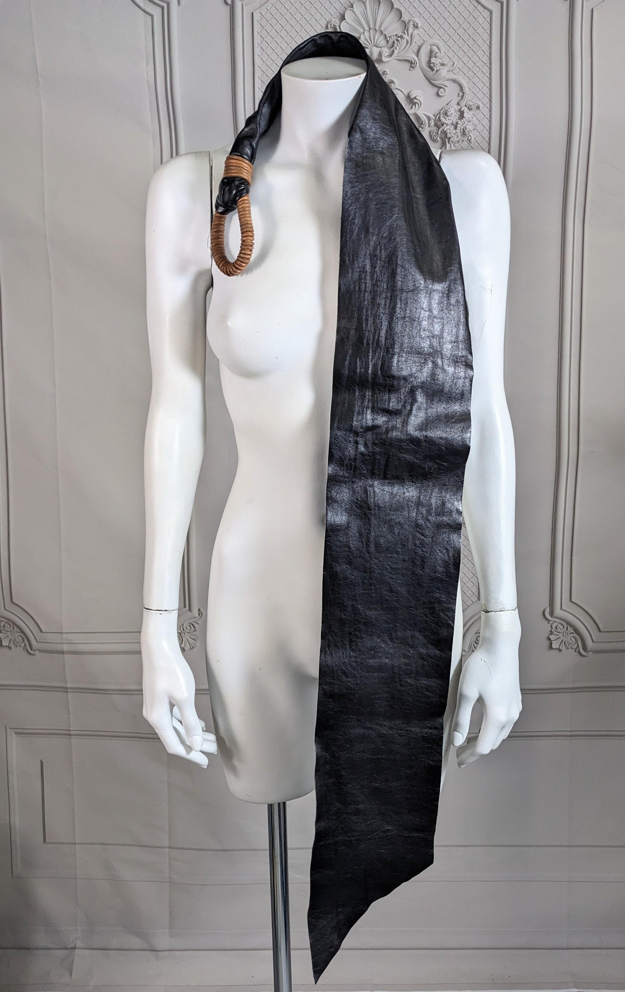 Women's or Men's Extravagant Glazed Leather Sash Belt