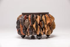 Extravagant centre de table haut de gamme en terre cuite marron, Collection Mushrooms