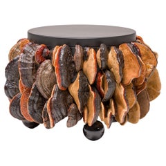 Extravagant Highend Terracotta-Brown Center Table, Collection Mushrooms