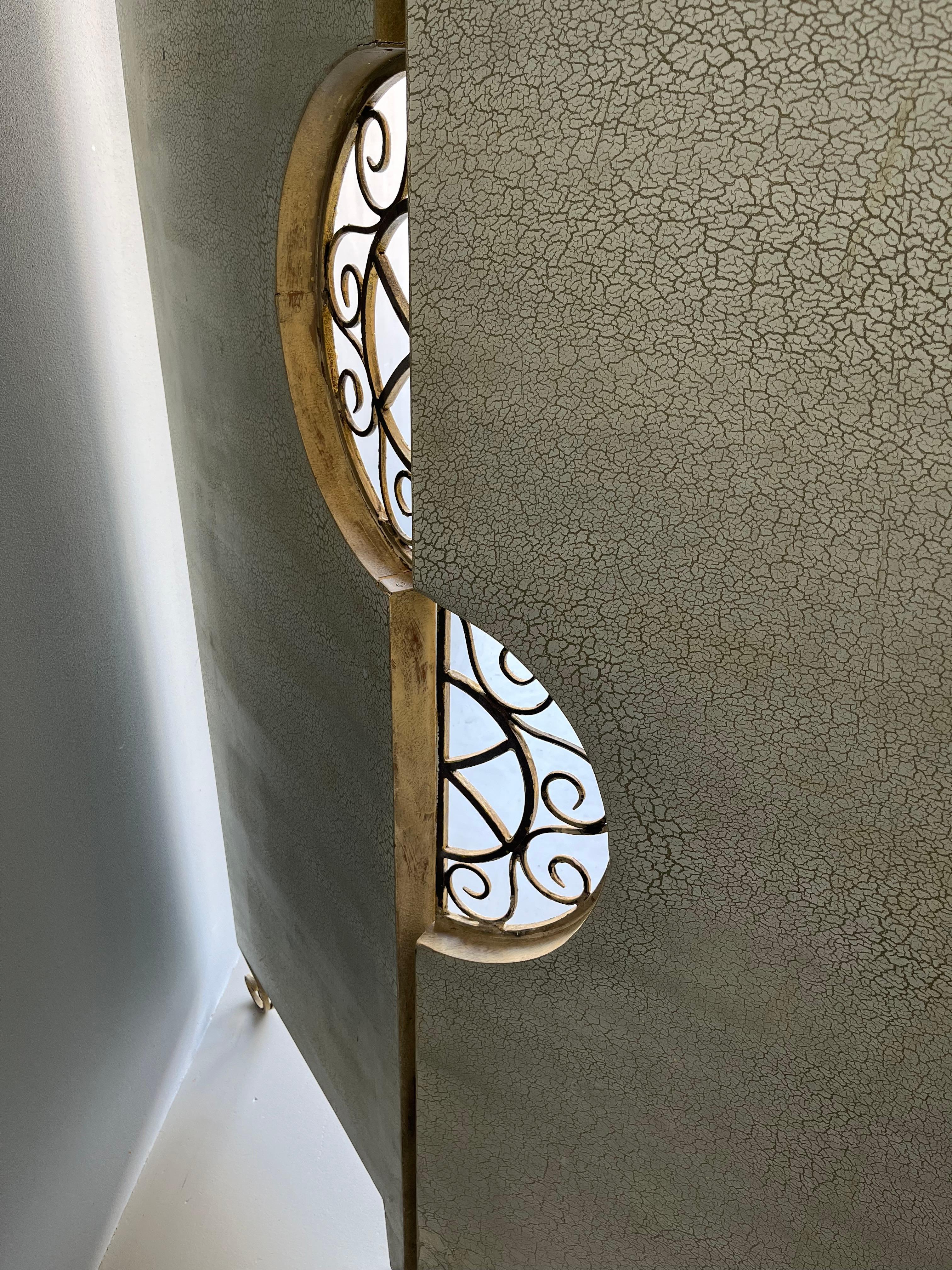 Extravagant  Peacock Room Divider with Wrought Iron details, Netherlands 1970's For Sale 11