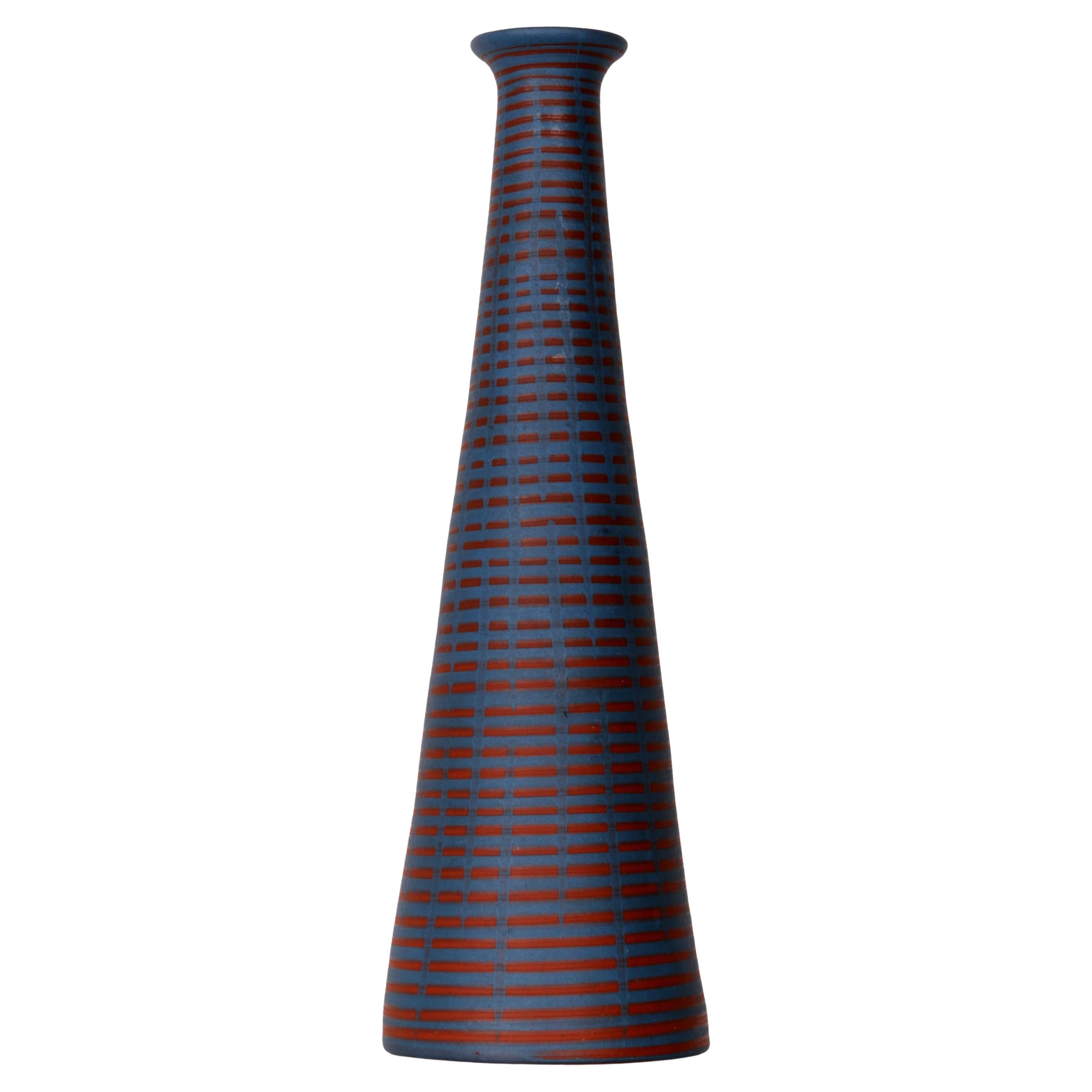 vaso stravagante studio ceramico Rudi Stahl ceramica d'arte fine anni '60 inizio anni '70