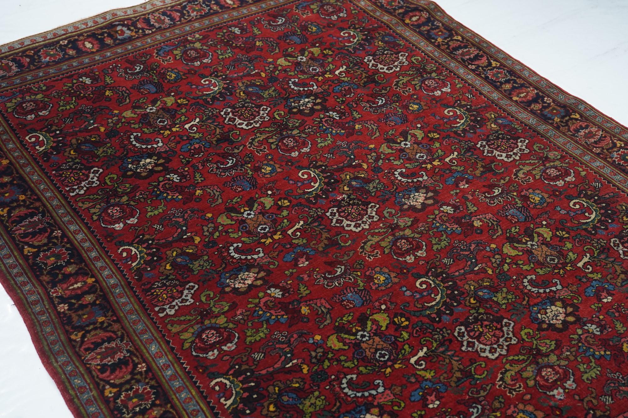 Extreamly Fine Antique Persian Halvai Bijar Rug 4'7'' x 7'0'' For Sale 1
