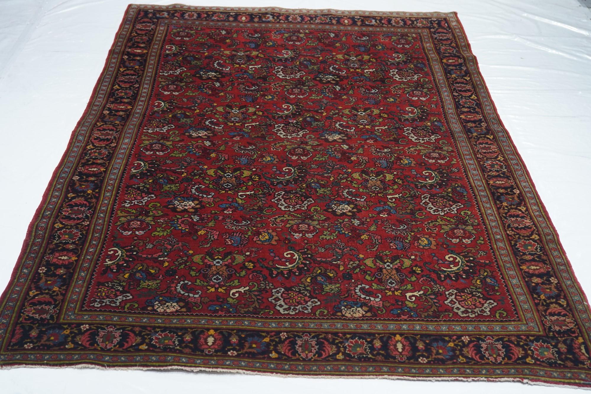 Extreamly Fine Antique Persian Halvai Bijar Rug 4'7'' x 7'0'' For Sale 2