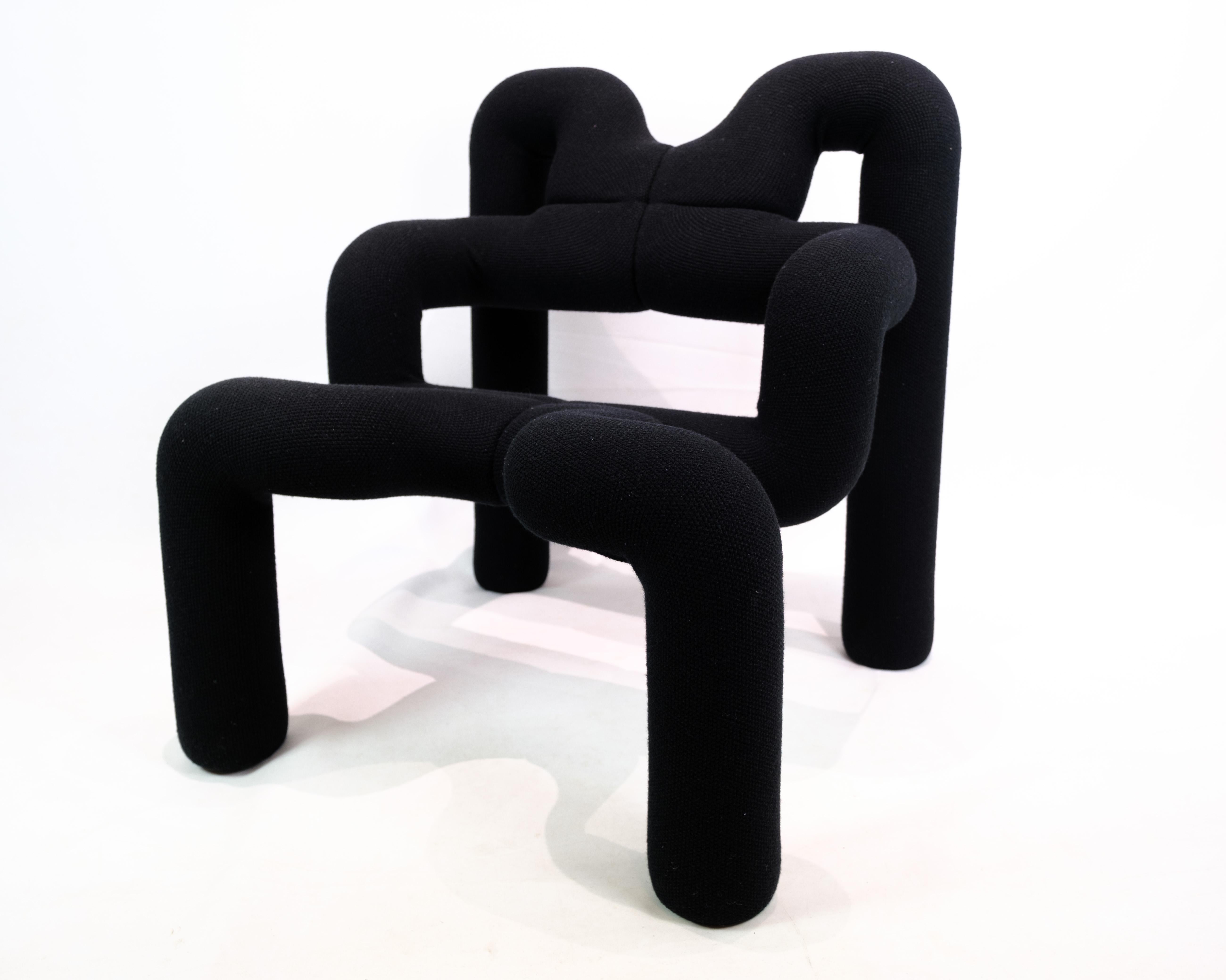 Extrem chair designed by Terje Ekstrøm and wool textile by Norwedian Devold In Excellent Condition For Sale In Lejre, DK