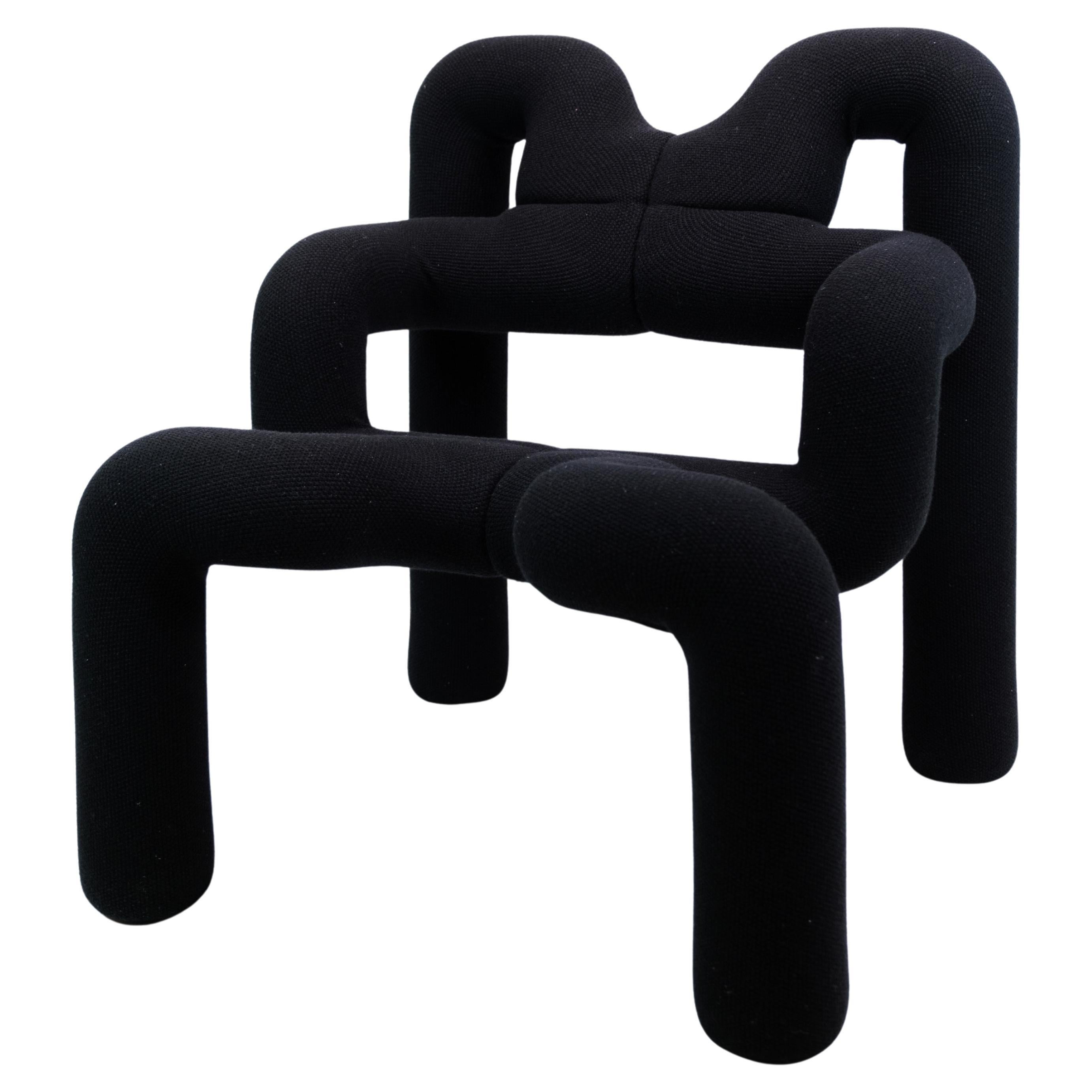Extrem chair designed by Terje Ekstrøm and wool textile by Norwedian Devold For Sale