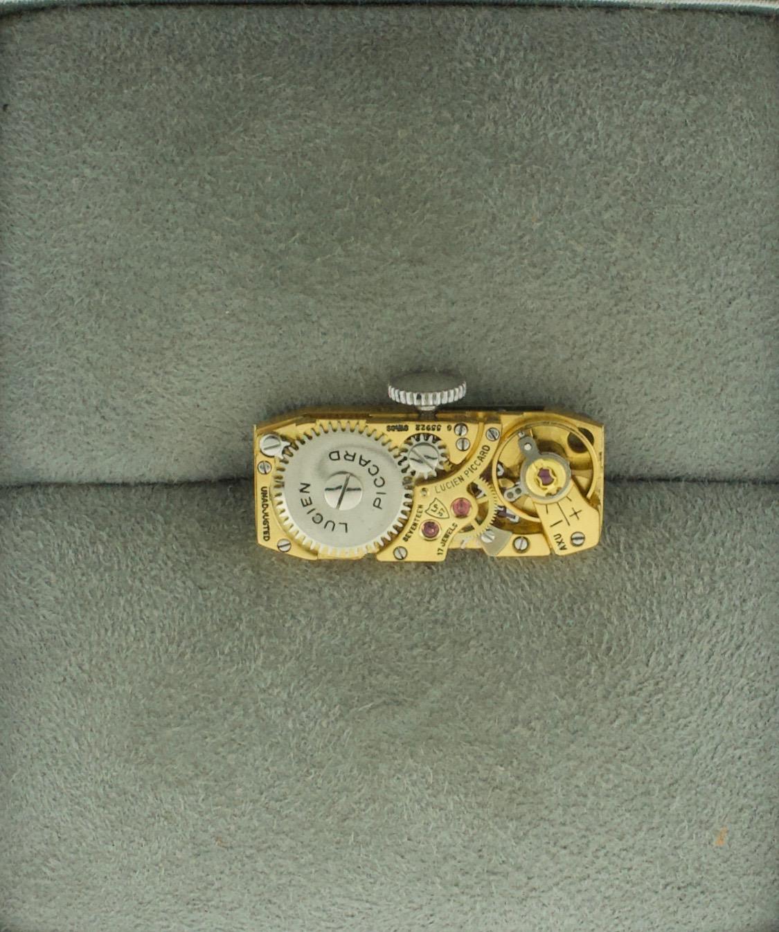 Extreme Art Deco Ruby and Diamond Watch Circa 1920 - 1930 in Platinum 4
