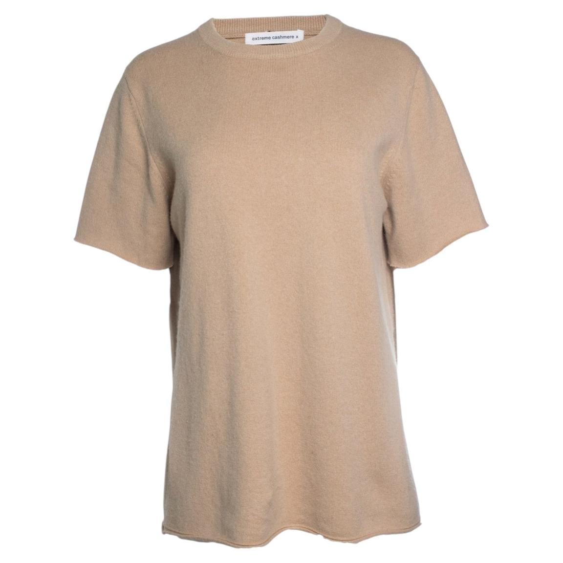 Extreme cashmere, beige knitted top