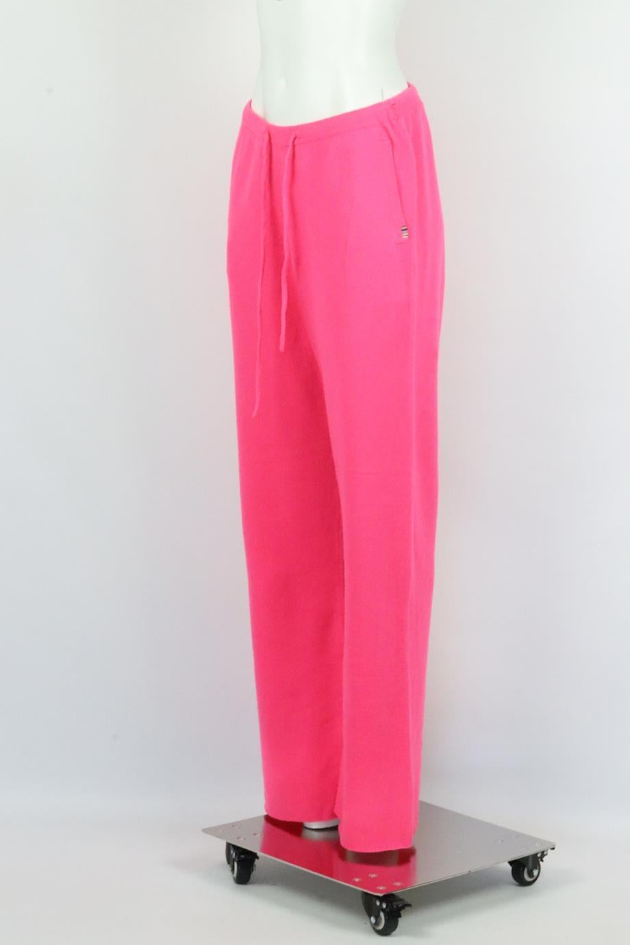 Extreme Cashmere Cashmere Blend Wide Leg Pants One Size In Excellent Condition In London, GB