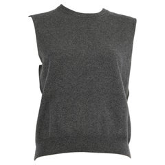 Extreme Cashmere Grey Cashmere Knitted Vest Size M
