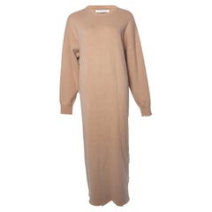 extreme cashmere, maxi sweater dress in camel