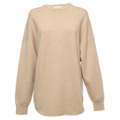 Extreme Cashmere X Beige Cashmere Oversized Sweater XL