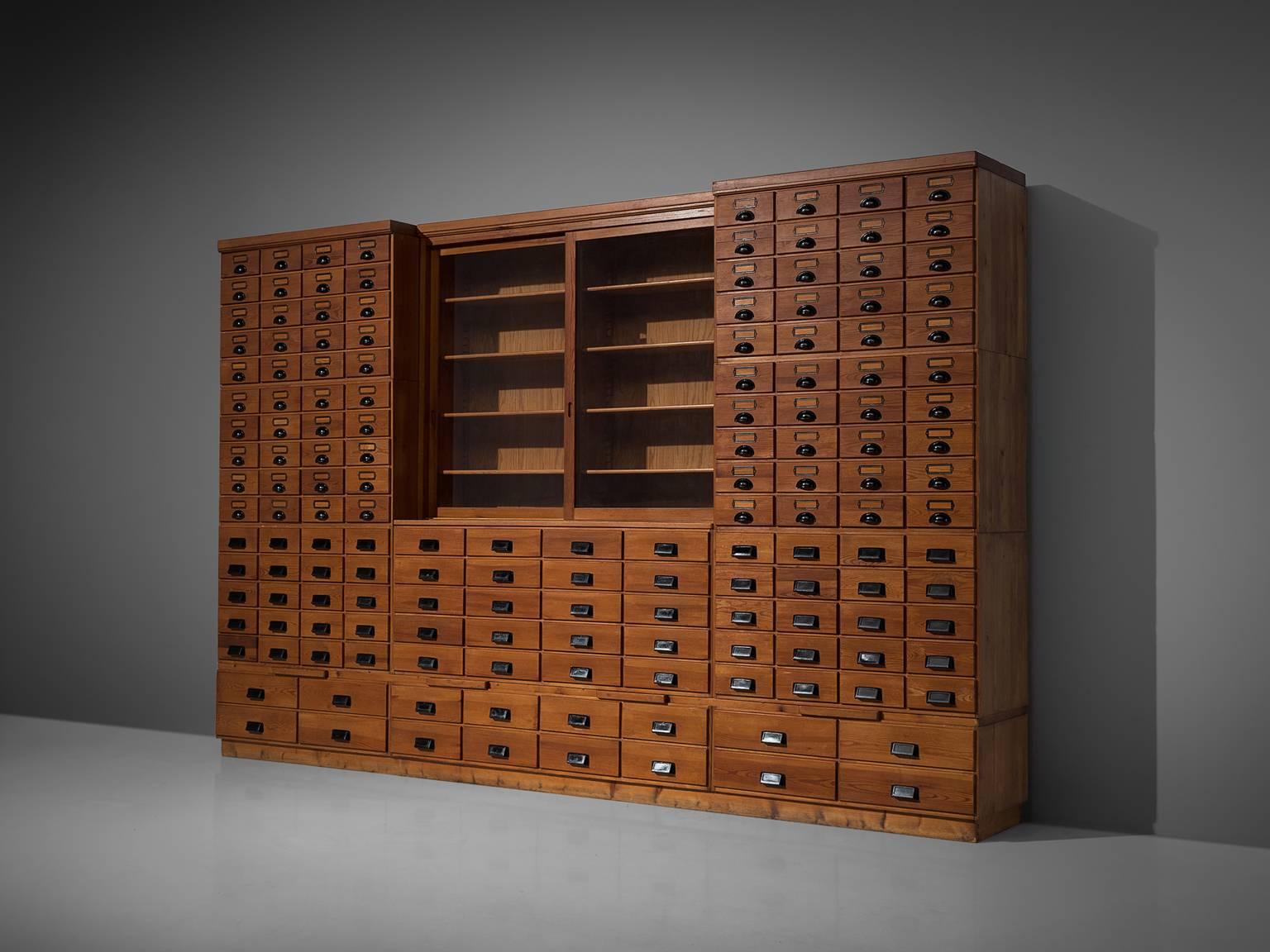 large apothecary cabinet