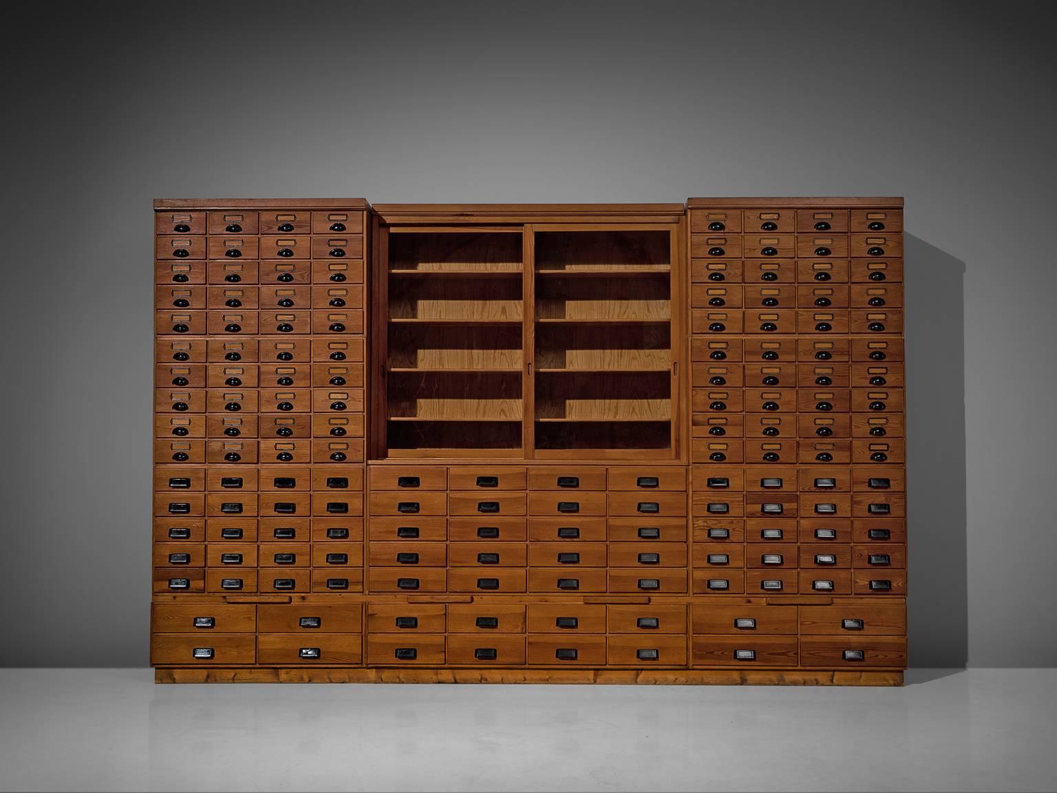 Mid-Century Modern Extreme Large Apothecary Chest