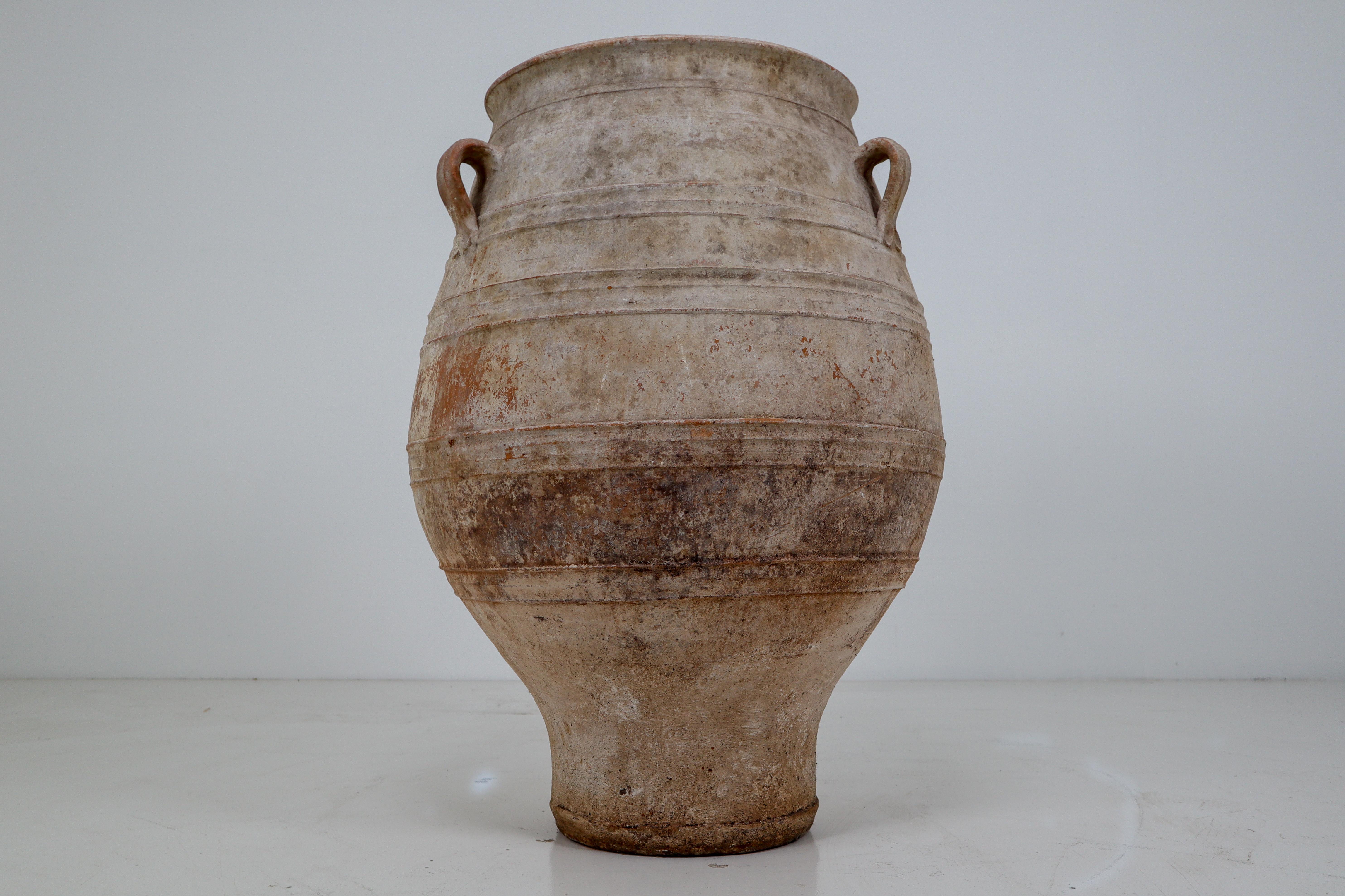 large terracotta urn