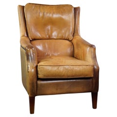 Extremely comfortable blond sheepskin armchair