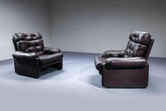 Coppia di poltrone estremamente confortevoli di Afra & Tobia Scarpa Italia 70'