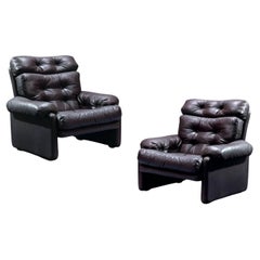 Pareja de Sillones Extremadamente Confortables de Afra & Tobia Scarpa Italy 70'