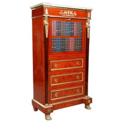 Used Extremely Decorative Secretary Empire Style with Dummies Books