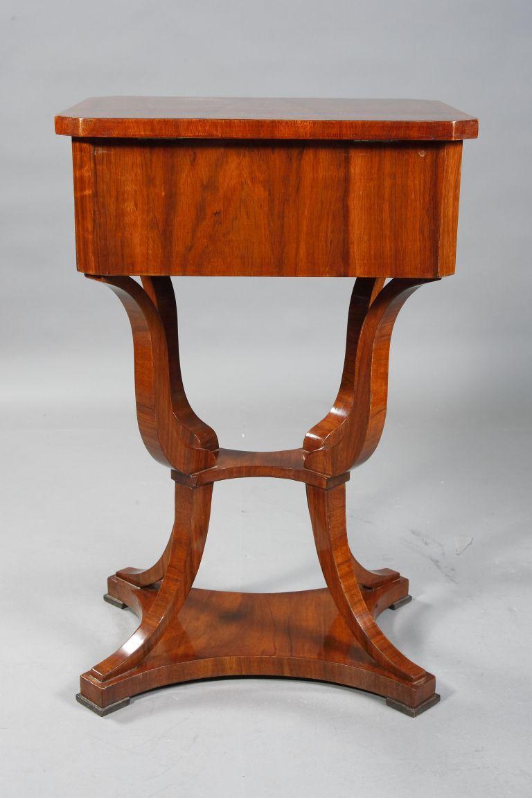 Extremely Decorative Sewing Table in the Biedermeier Style For Sale 10