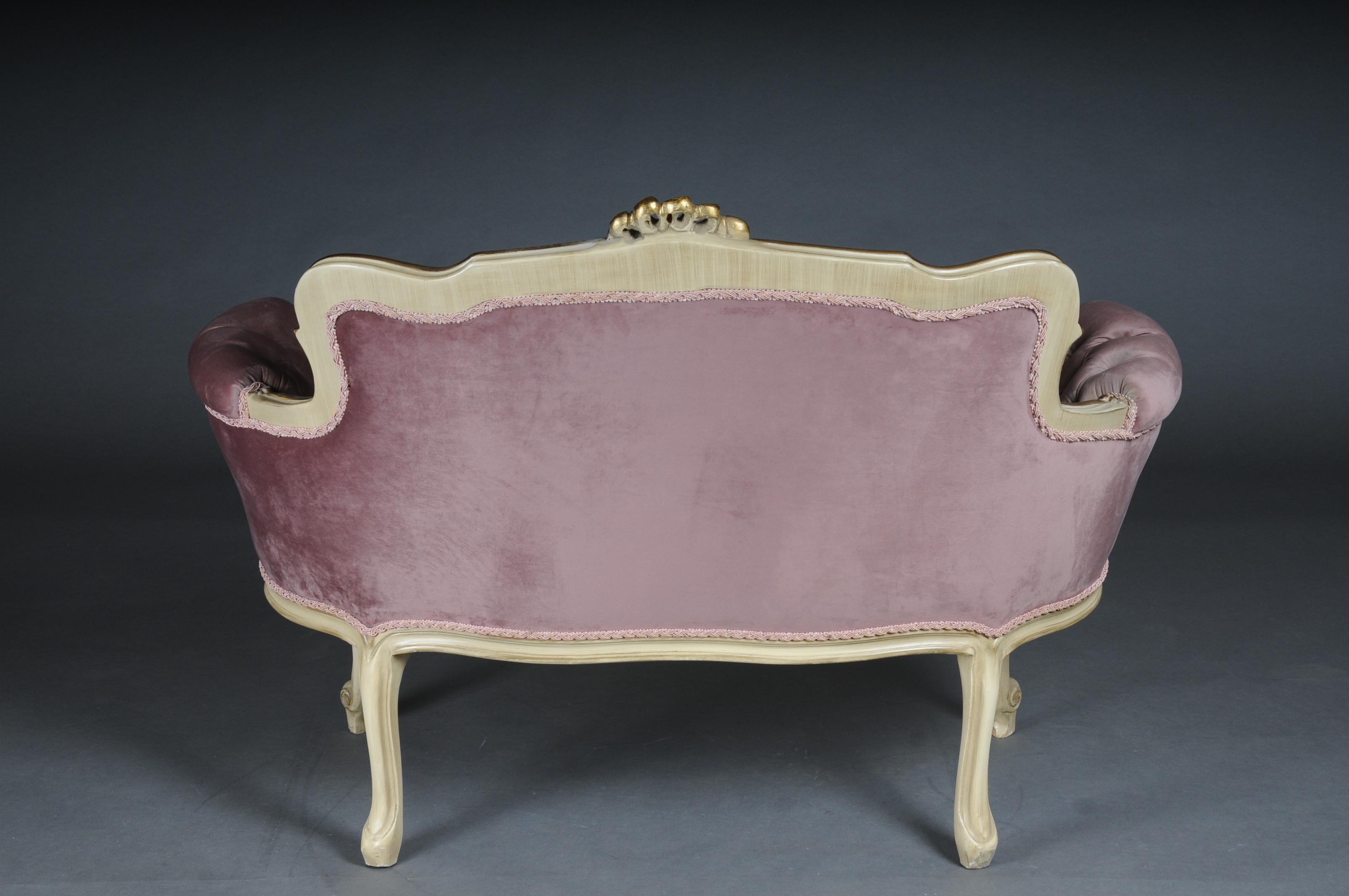Äußerst elegantes französisches Sofa, Louis XV. im Angebot 7