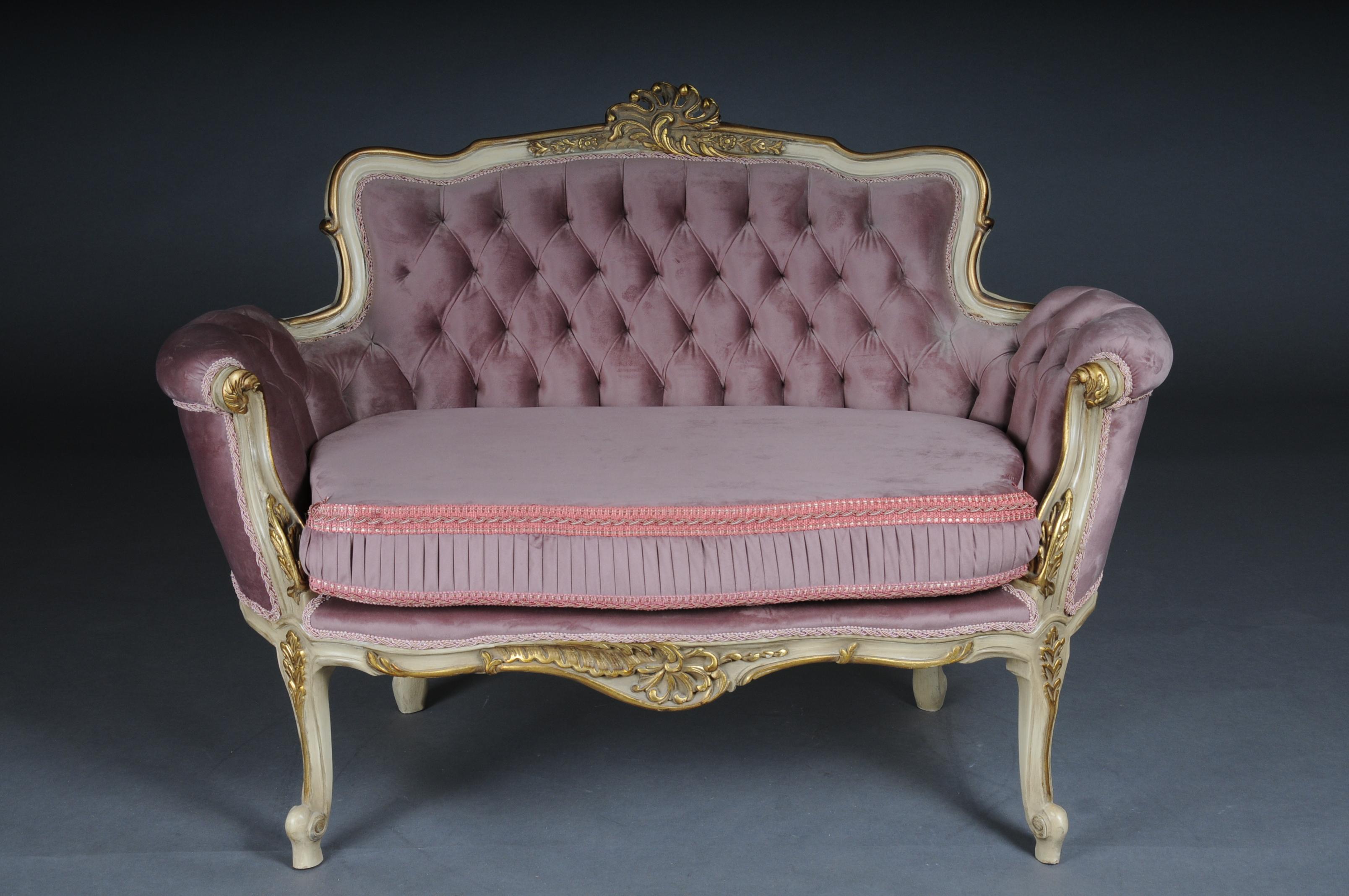 Äußerst elegantes französisches Sofa, Louis XV. im Angebot 10