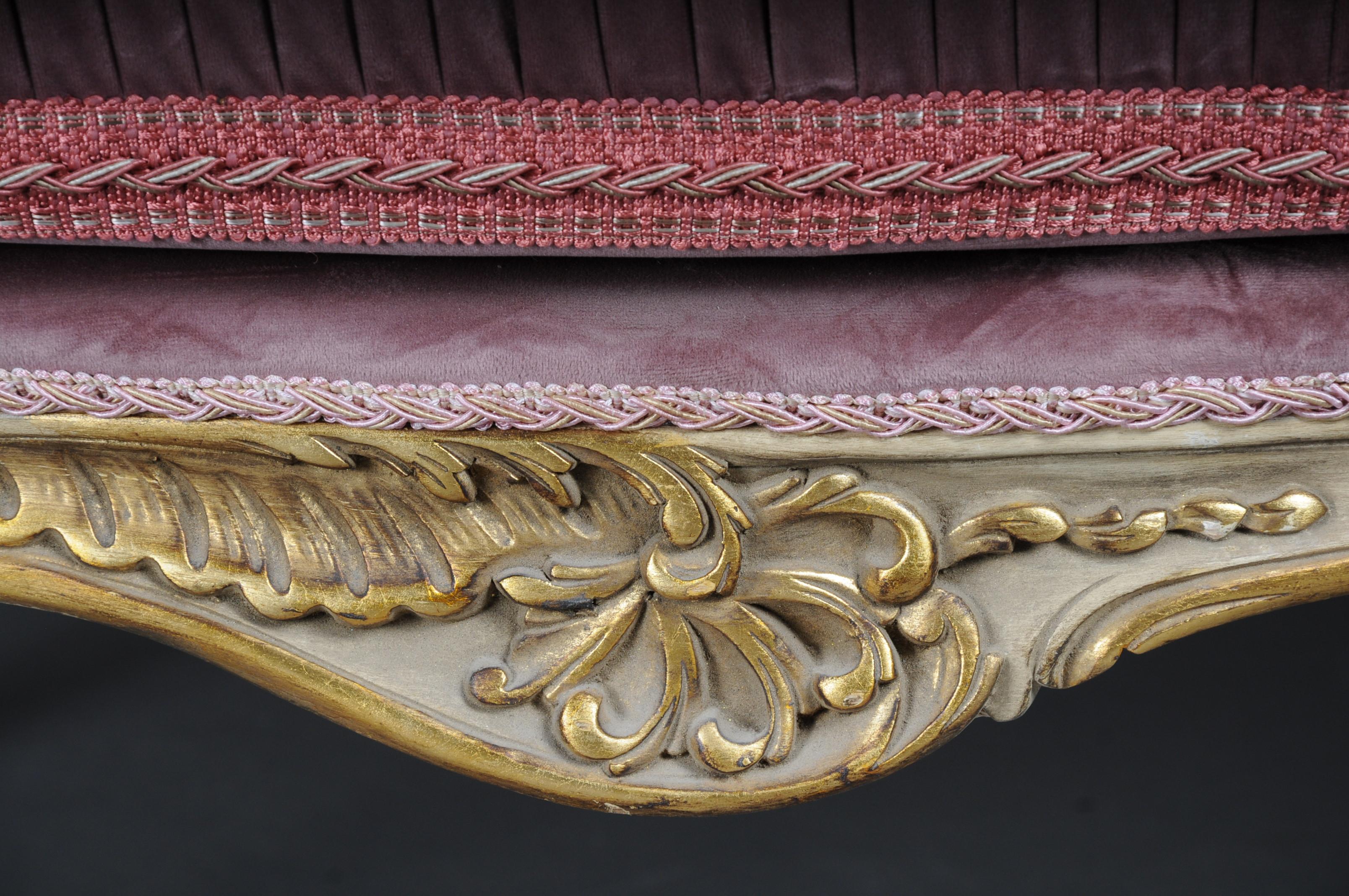 Fabric Extremely Elegant French Sofa, Louis XV For Sale