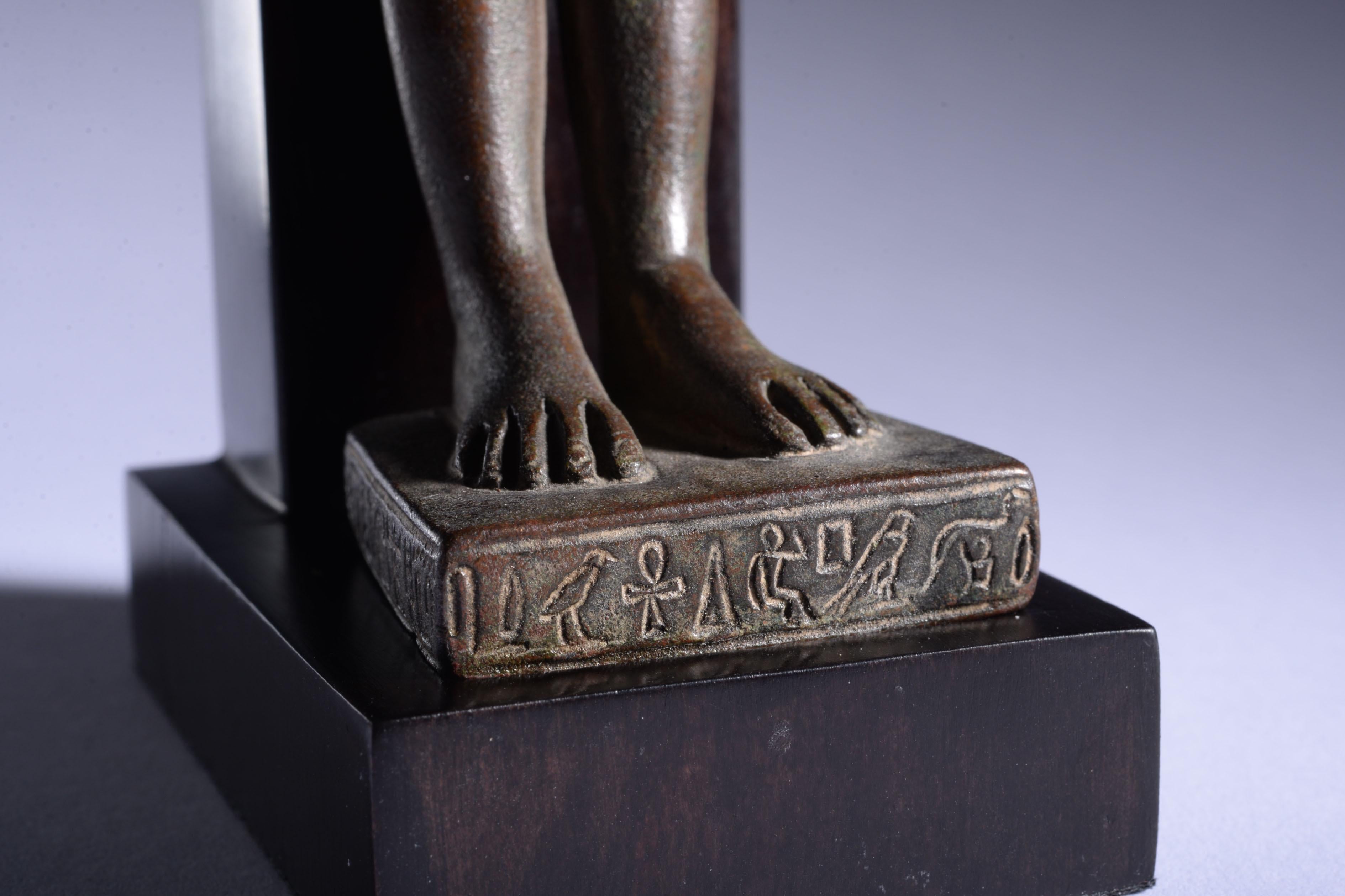 Ancient Egyptian Bronze Statue of Harpocrates 6