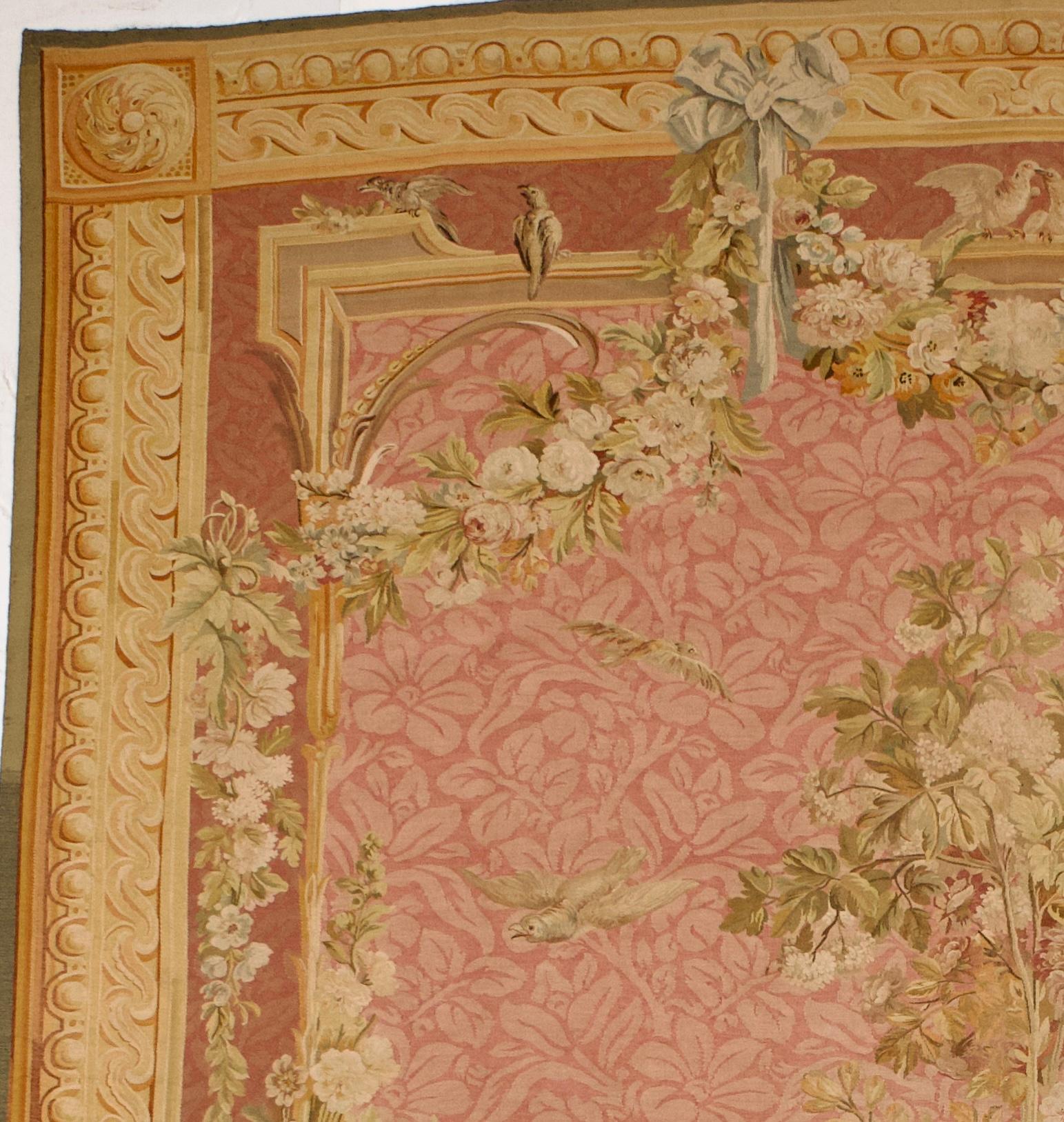 XIX secolo Estremamente bello e raro l'arazzo francese Beauvais Aubusson 9'1