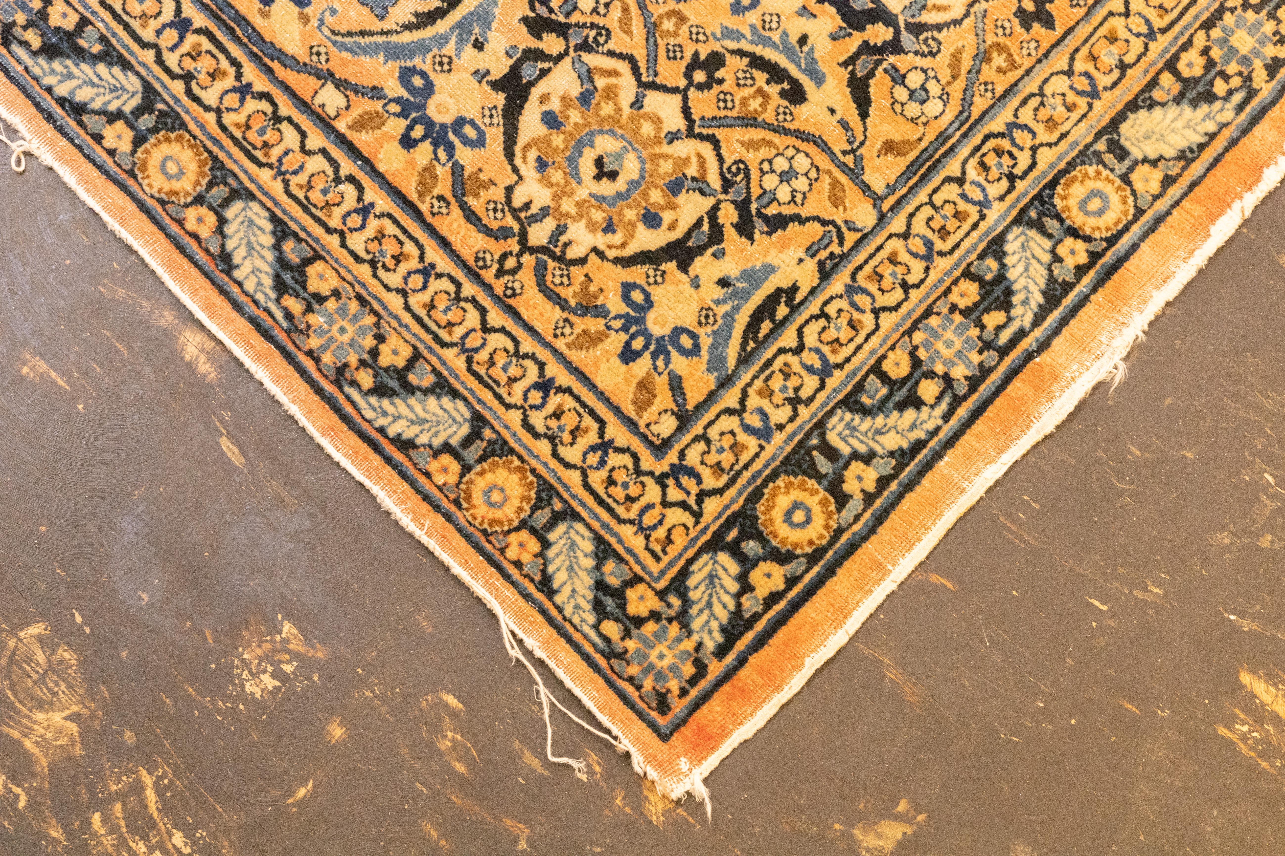 Annodato a mano Estremamente pregiato e raro Tabriz persiano antico Haji Jalil 11'0
