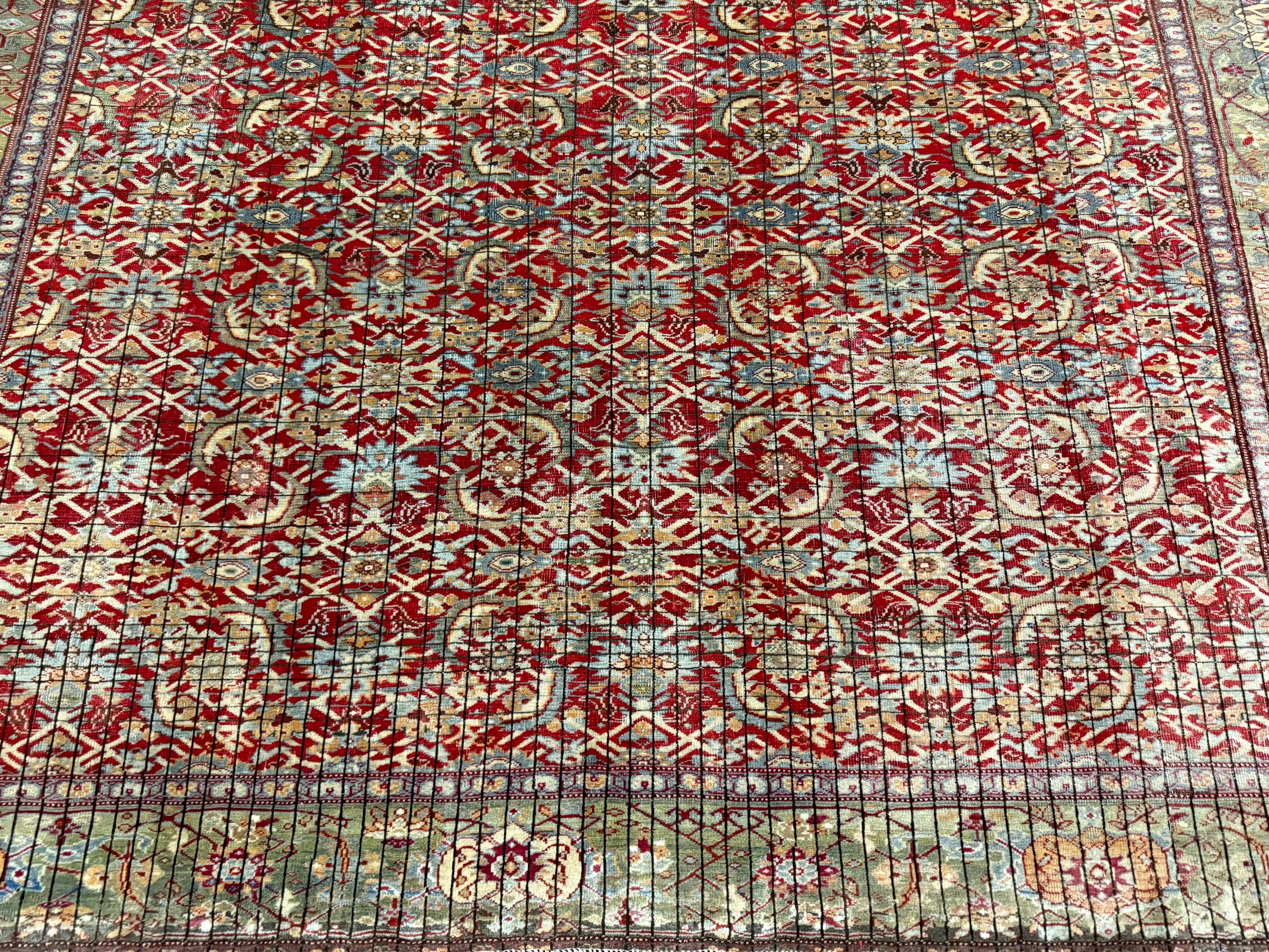 Persian Extremely Fine Antique Mishan Malayer Rug 7’0
