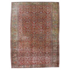 Alfombra Mishan Malayer Antigua Extremadamente Fina 7'0" x 9'5